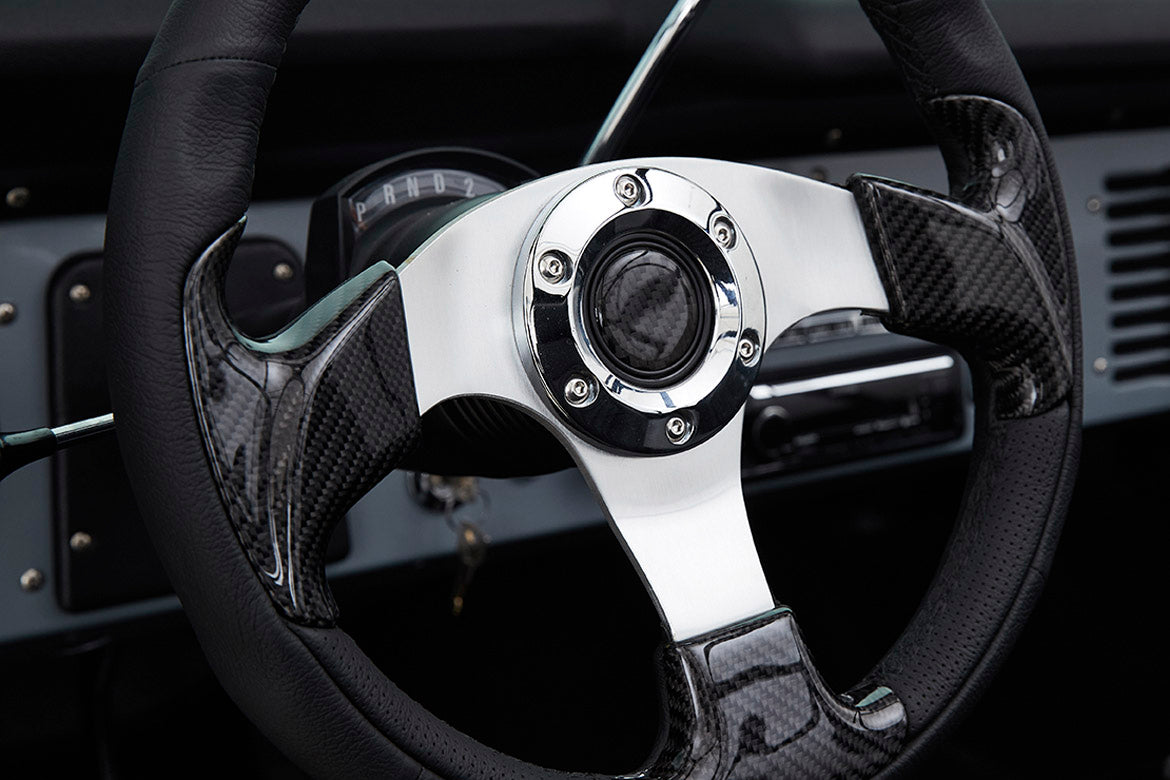 Classic Ford Bronco wheel and tire detail
