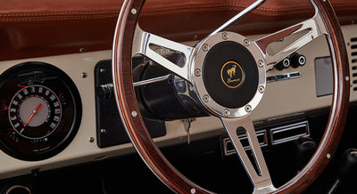 Classic Ford Bronco wheel and tire detail