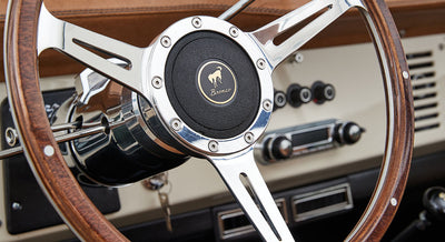 Classic Ford Bronco wheel and tire detail