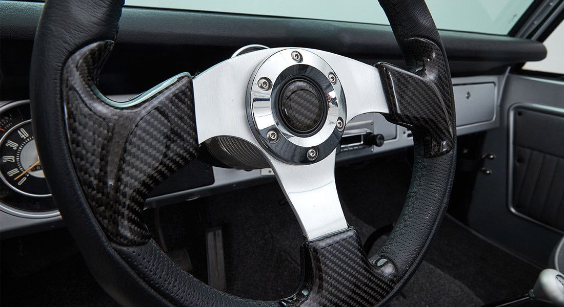Classic Ford Bronco wheel and tire detail