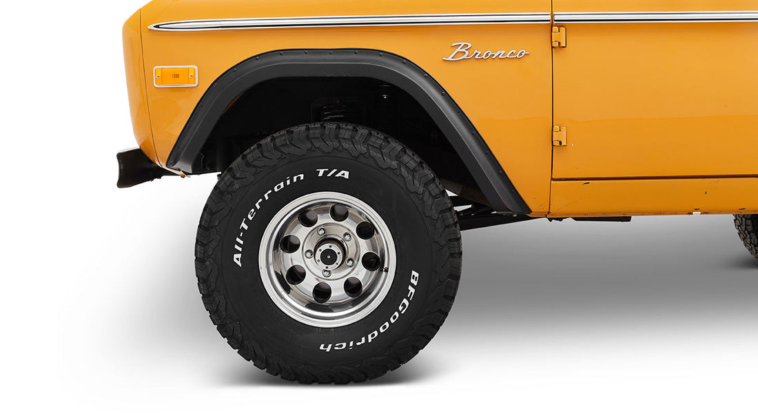 Classic Ford Bronco wheel and tire detail