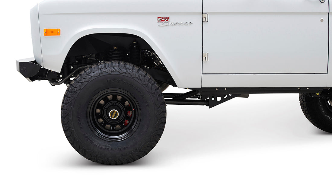 Classic Ford Bronco wheel and tire detail