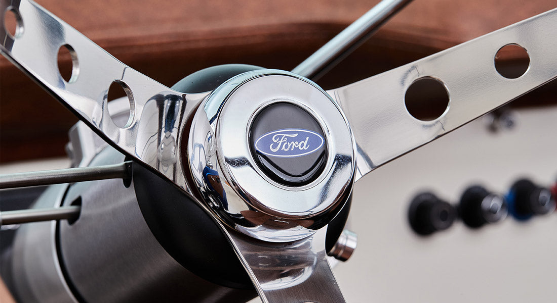 Classic Ford Bronco wheel and tire detail