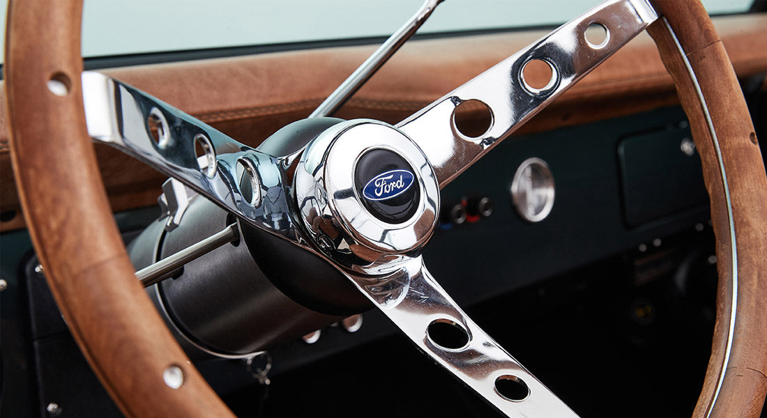 Classic Ford Bronco wheel and tire detail