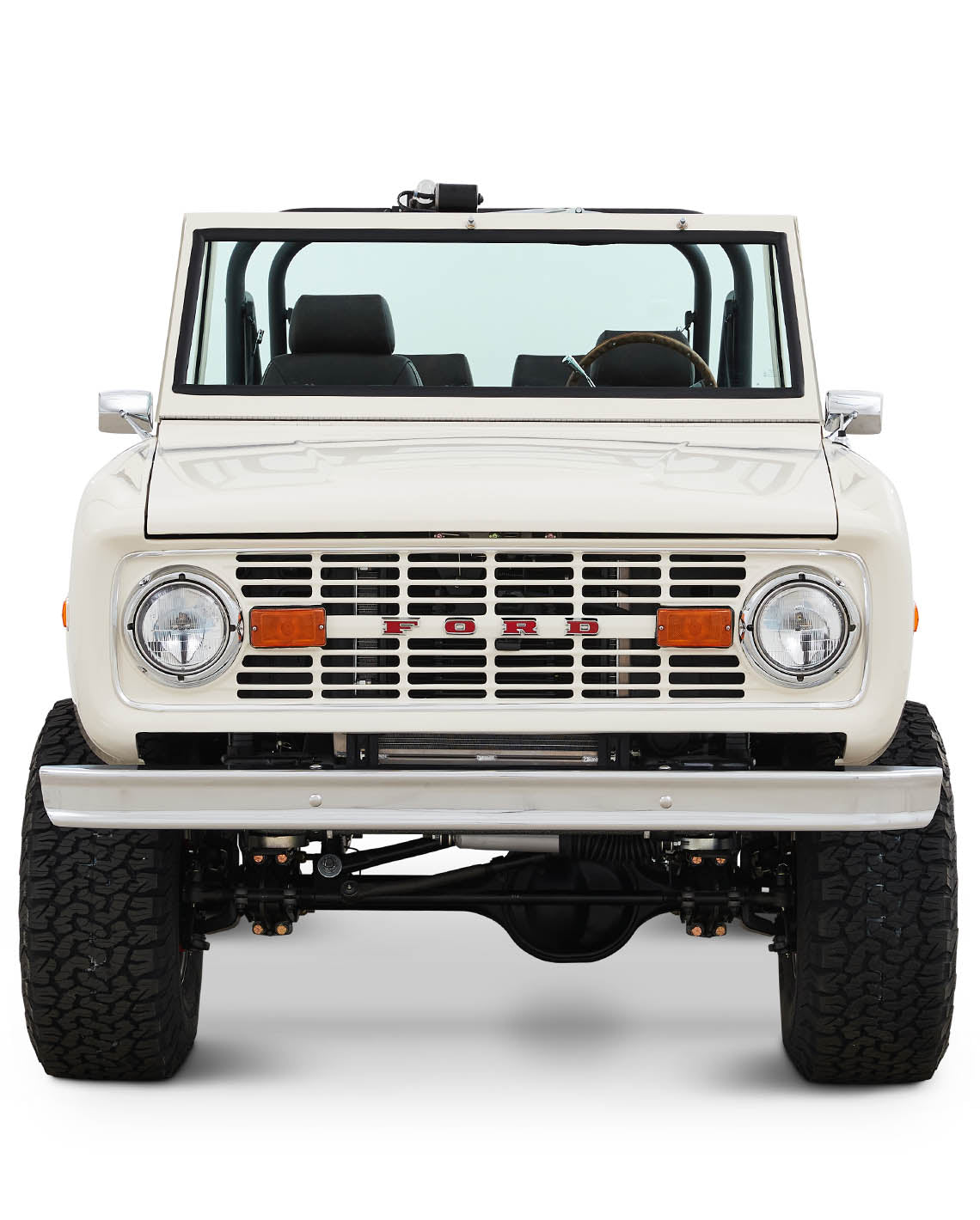Classic Ford Bronco front view