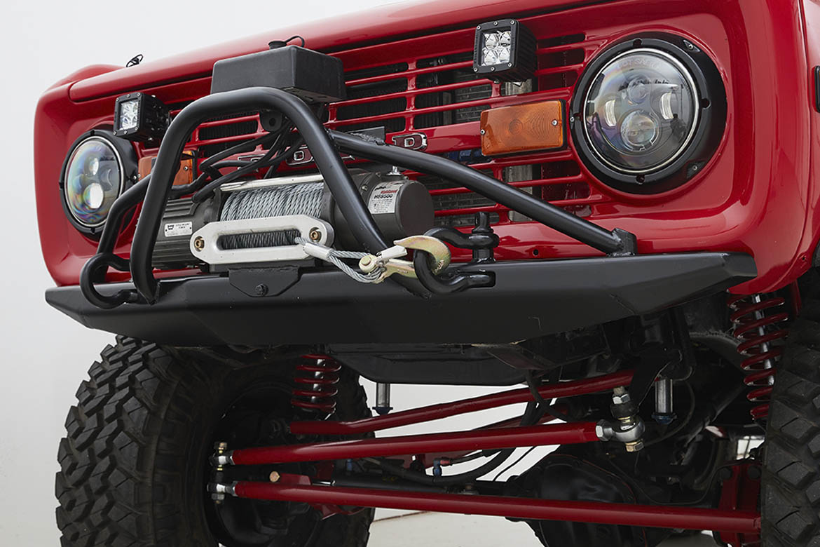 Classic Ford Bronco bumper detail